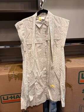 Cleobella Light Beige Patterned Mini Dress